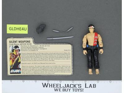 Quick Kick V1 100% Complete G.I. Joe 1985 Hasbro Vintage Action Figure