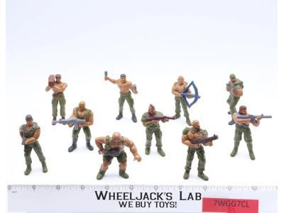 Lot of 10 Jungle Fighters GUTS! 1986 Mattel Military Vintage Action Figures