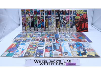 Lot of 36 The Transformers Marvel Comics Vintage 1980's Issues 44-79
