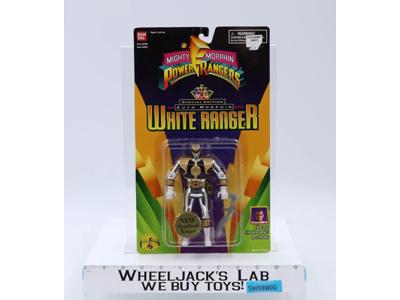 Metallized Auto Morphin White Ranger Power Rangers 1995 Bandai NEW SEALED