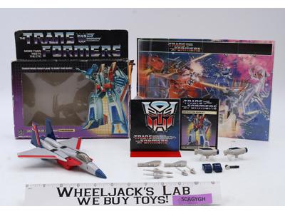 Starscream WITH BOX 100% Complete 1984 G1 Transformers Hasbro Action Figure