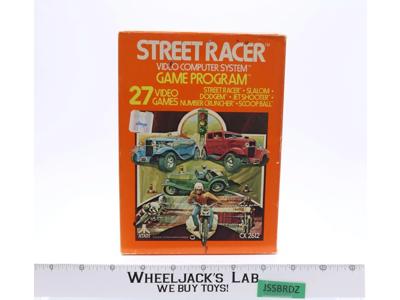 Street Racer W/ Box + Manual ATARI 2600 1978 Vintage Game Cartridge