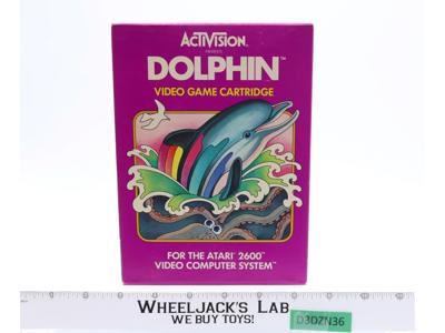 Dolphin W/ Box + Manual ATARI 2600 1983 Activision Game Cartridge