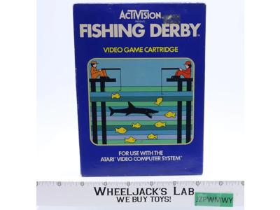 Fishing Derby W/ Box + Manual ATARI 2600 1980 Activision Game Cartridge