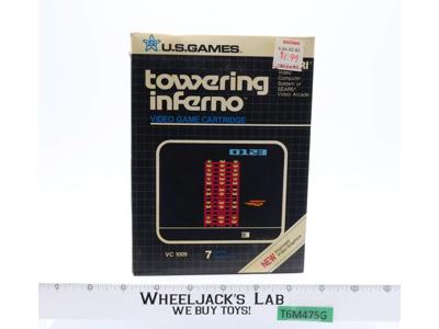 Towering Inferno W/ Box + Manual ATARI 2600 1982 US Games Game Cartridge