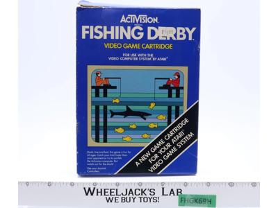 Fishing Derby W/ Box + Manual ATARI 2600 1980 Activision Game Cartridge