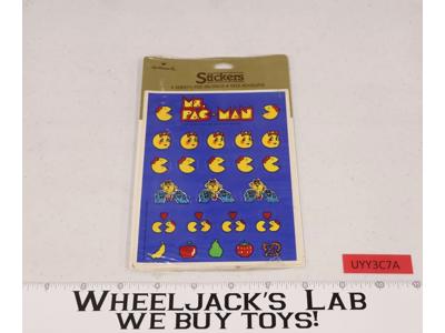 Ms. Pac-Man Hallmark Stickers 4 Sheets 1981, TM Bally Midway, SEALED