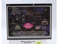 McDonald's Tray Liner Play Scratch n Win Atari 1982 McDonald's Corp. Vintage