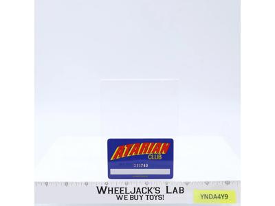 Membership Card Atarian Club 1988 Atari Vintage