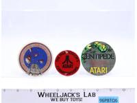 Lot of 3 Atari Pins Pinbacks Buttons Boscov's International Asteroids Centipede