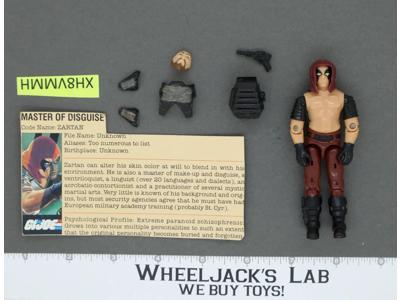 Zartan V1 100% Complete G.I. Joe 1984 Hasbro Vintage Action Figure