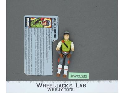 Cross Country V1 100% Complete G.I. Joe 1986 Hasbro Vintage Action Figure