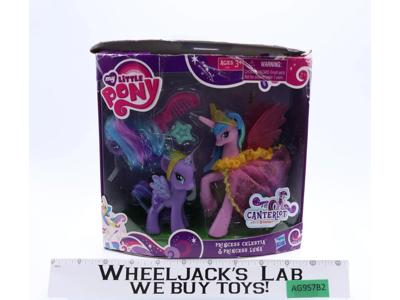 Princess Celestia & Princess Luna My Little Pony Canterlot 2010 Hasbro NEW MIB