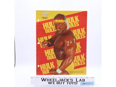 Hulk Hogan School Folder WWF Wrestling 1990 Titan Sports Vintage