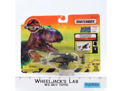 Tracker Trapper Chopper W/ Eddie Carr Jurassic Park 1996 Matchbox NEW SEALED