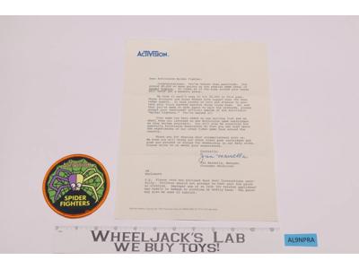 Activision Spider Fighters 1980's Atari Embroidered Patch with Letter