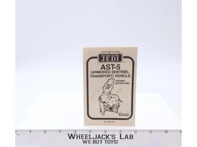 Star Wars AST-5 Armored Transport Assembly Instructions ROTJ Vintage Vehicle
