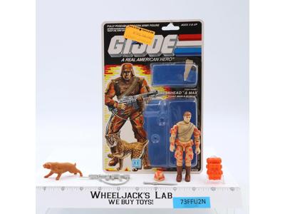 Spearhead & Max V1 100% Complete W/34 Cardback & Bubble 1988 GI Joe Vintage