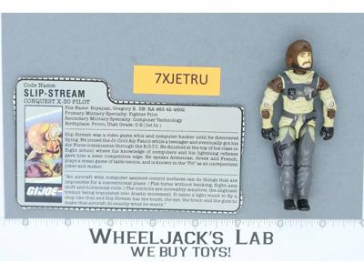 Slip-Stream V1 100% Complete G.I. Joe 1986 Hasbro Vintage Action Figure