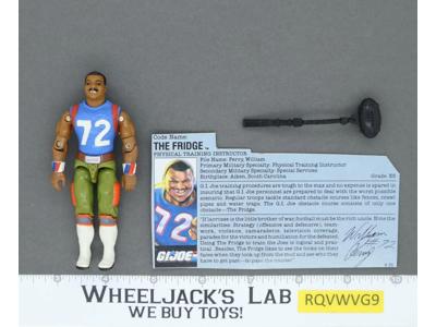 The Fridge V1 100% Complete RED CARD BACK G.I. Joe 1986 Hasbro Vintage Figure