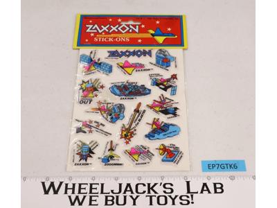 1982 Zaxxon by Sega Puffy Stickers, Diamond Toymakers, SEALED