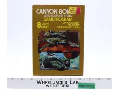 Canyon Bomber W/ Box + Manual ATARI 2600 1978 Vintage Game Cartridge