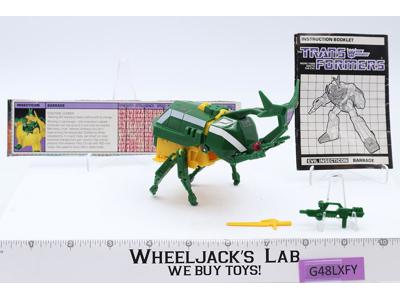 Barrage Rhinoceros Beetle 100% Complete 1985 Vintage Hasbro G1 Transformers