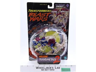 Dinobot Deluxe Transformers Transmetals 2 Beast Wars 1998 Hasbro Figure MOSC