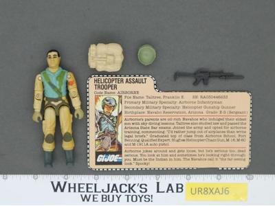 Airborne V1 100% Complete G.I. Joe 1983 Hasbro Vintage Action Figure