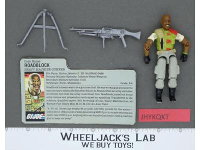 Roadblock V2 100% Complete G.I. Joe 1986 Hasbro Vintage Action Figure