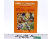 Missile Command W/ Box + Manual ATARI 2600 1980 Game Cartridge