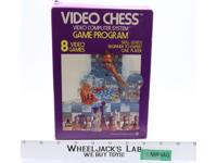 Video Chess W/ Box + Manual ATARI 2600 1978 Vintage Game Cartridge