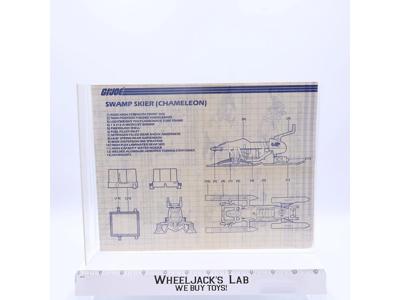 Swamp Skier 1984 ORIGINAL Instructions/ Blueprints G.I. Joe Hasbro Action Figure