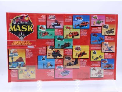 Kenner 1986 2nd Series 18 x 11 Fold Out M.A.S.K. Vintage Poster