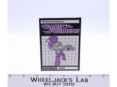 Gnaw Instruction Manual Booklet 1986 Hasbro G1 Transformers