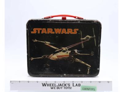 Star Wars Black Metal Lunchbox ONLY 1977 King-Seeley Thermos Co. Vintage