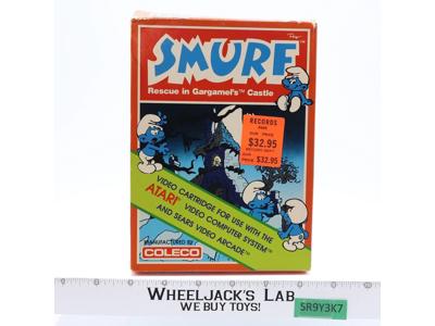 Smurf Rescue In Gargamel's Castle W/ Box + Manual ATARI 2600 Game Cartridge