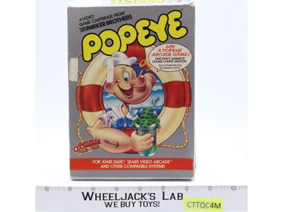 Popeye W/ Box + Manual ATARI 2600 1983 Parker Brothers Vintage Game Cartridge