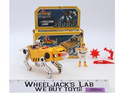 Yellow Lion 100% Complete W/ Box Voltron 1984 Panosh Place Vintage Action Figure