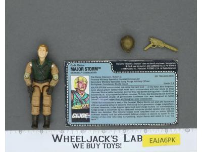 Major Storm V1 100% Complete G.I. Joe 1990 Hasbro Vintage Action Figure