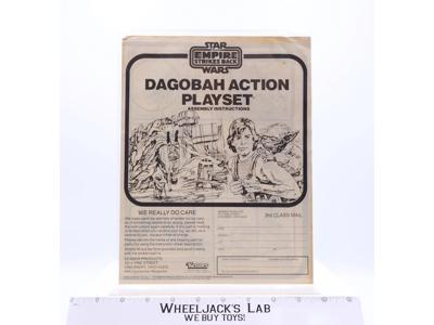 Dagobah Action Playset Instruction Manual 1981 Star Wars ESB Kenner Vintage
