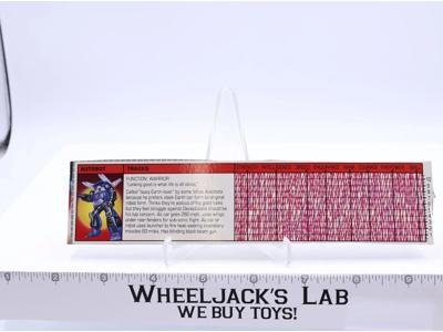 Tracks Tech Spec 1985 Vintage Hasbro G1 Transformers Action Figure