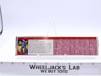 Tracks Tech Spec 1985 Vintage Hasbro G1 Transformers Action Figure