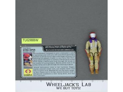 Gyro-Viper V1 100% Complete G.I. Joe 1987 Hasbro Vintage Action Figure