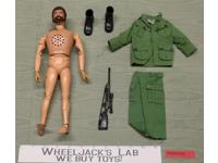 Talking Commander Flocked Brown Hair Beard Kung Fu Grip 12" GI Joe 1970 Hasbro