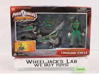 Green Samurai Tsunami Cycle 100% Complete Power Rangers Ninja Storm 2003 Bandai