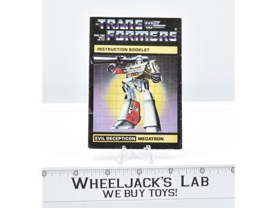 Megatron Action Figure Instruction Manual Booklet 1985 Hasbro G1 Transformers