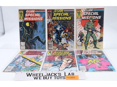 Lot of 6 G.I. Joe Special Missions Marvel Comic Books Issues 10-15 Vintage 1980s