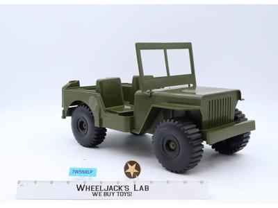 Plastic Green Army Jeep 1973 Empire Carolina Enterprises Military Toy Car