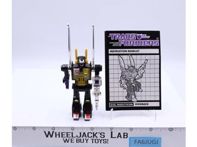 Kickback 100% Complete Vintage 1985 G1 Transformers Hasbro Action Figure